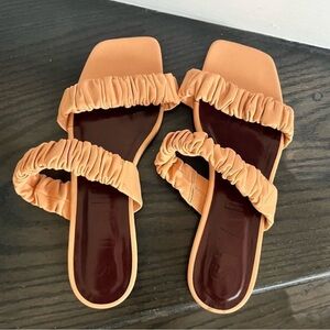 Staud Maya Ruched Sandals